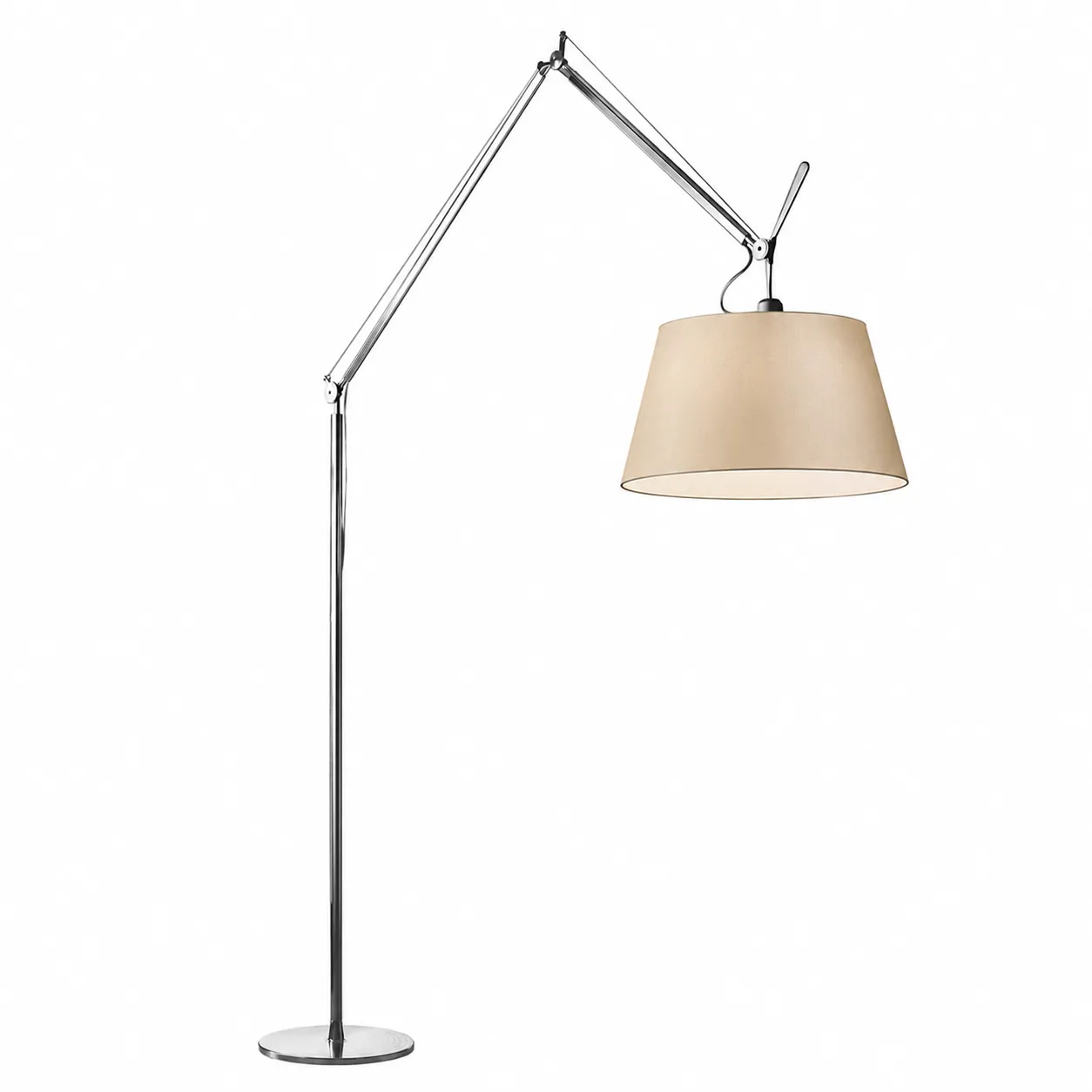 Tolomeo Mega floor lamp aluminium - 1