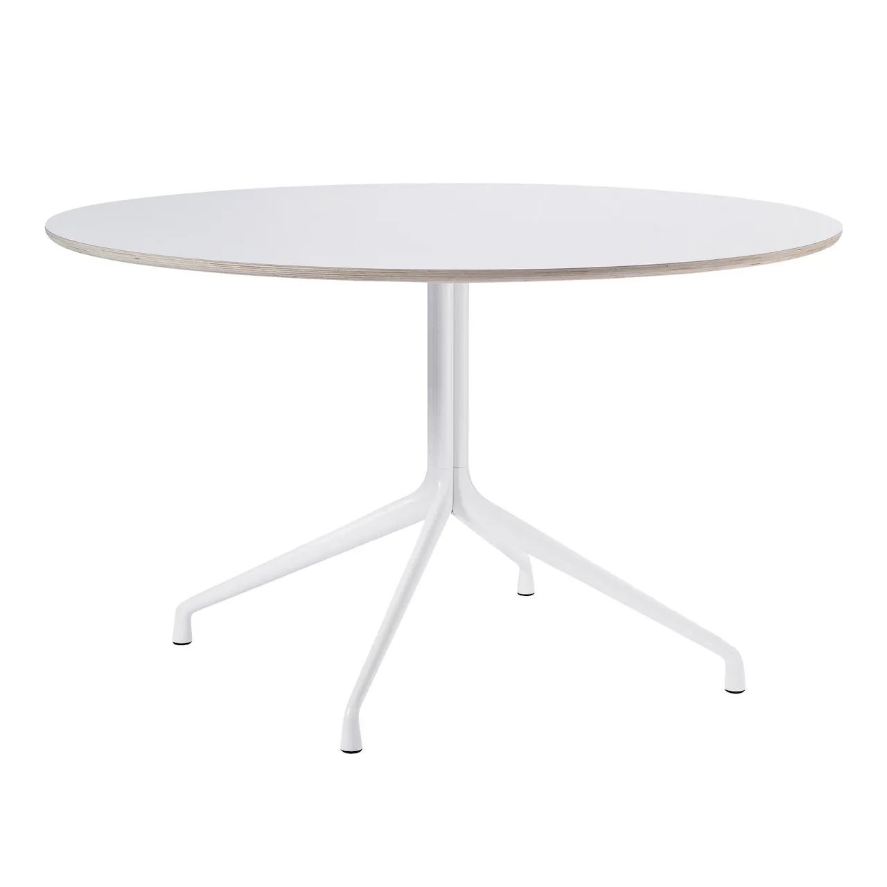 About a Table AAT20 - White Base - White Laminate - Ø80xH73 cm