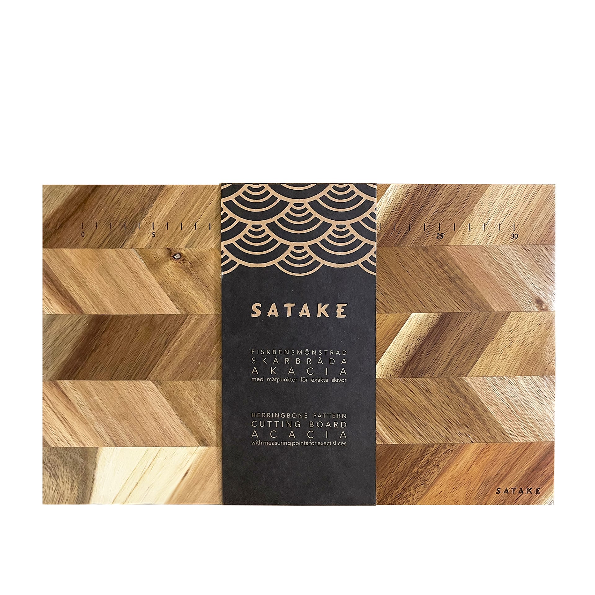 Acacia wood cutting board with measuring points - Satake - NO GA