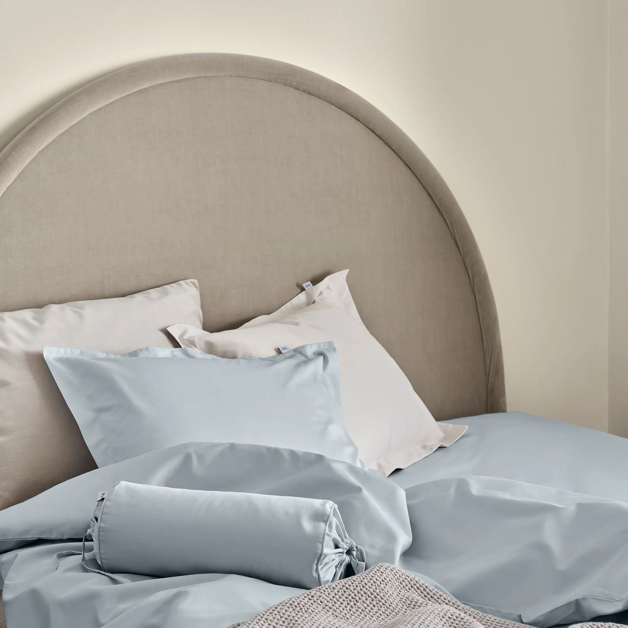 Satina Duvet cover Light Blue - 3
