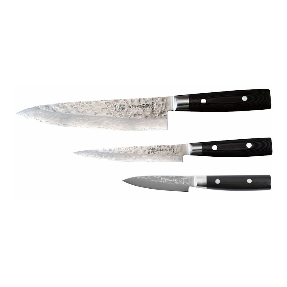 Yaxell Zen Set 3-Part Chef's Knife 20 cm, Utility Knife 15 cm, Paring Knife 10 cm