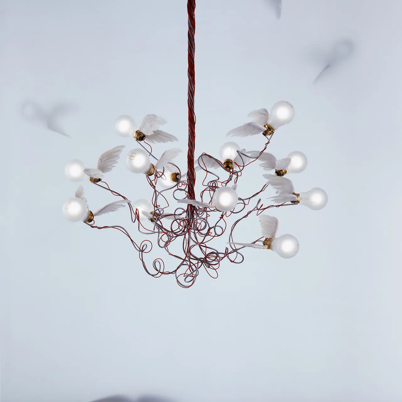 Birdie Red Chandelier