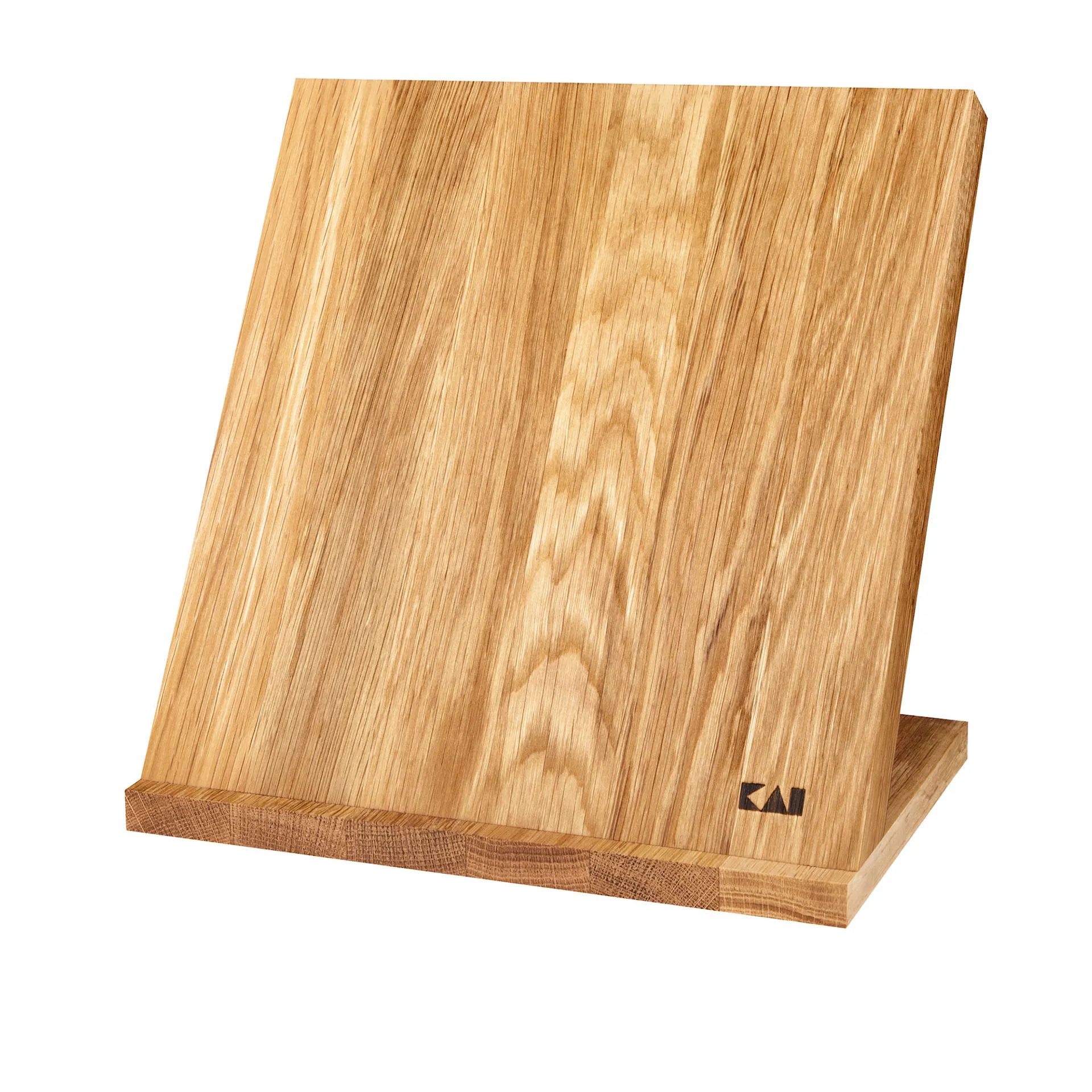 Knife Block With Magnet, Oiled Oak - KAI - NO GA