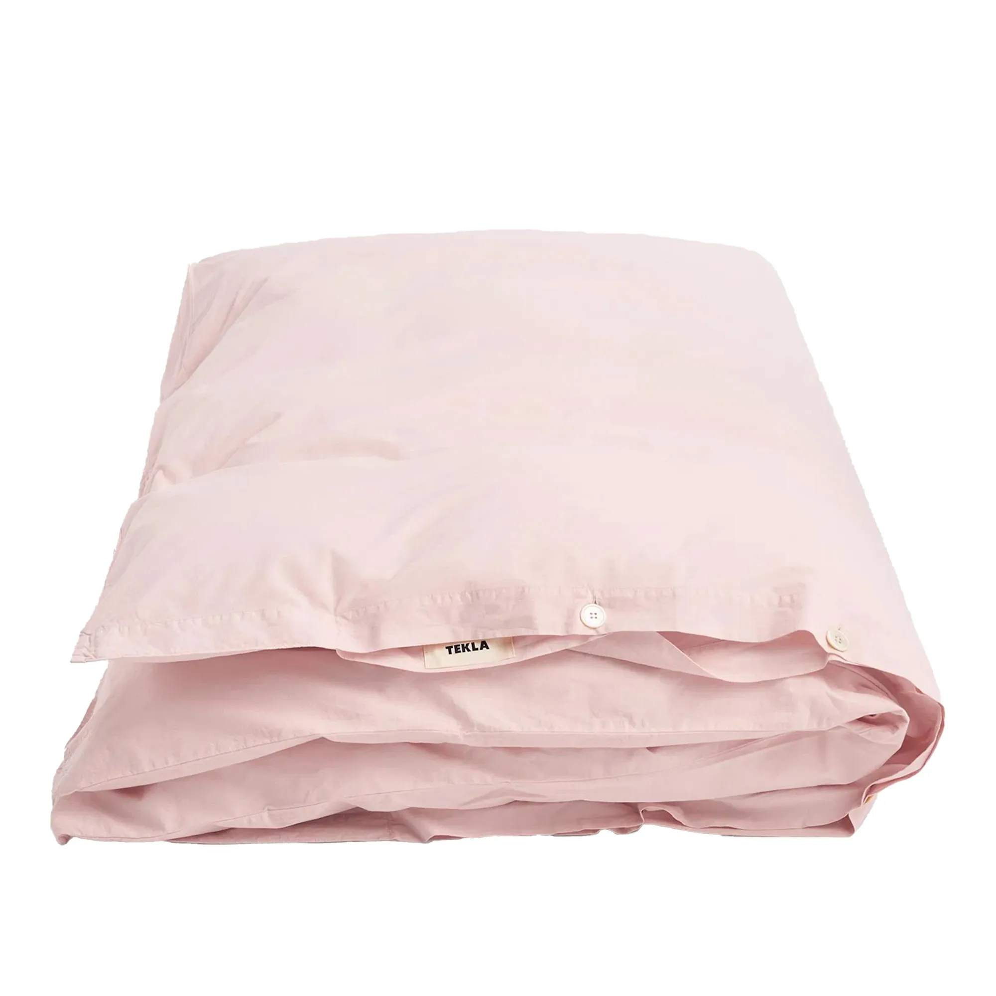 Percale Solid Petal Pink Duvet Cover - 1