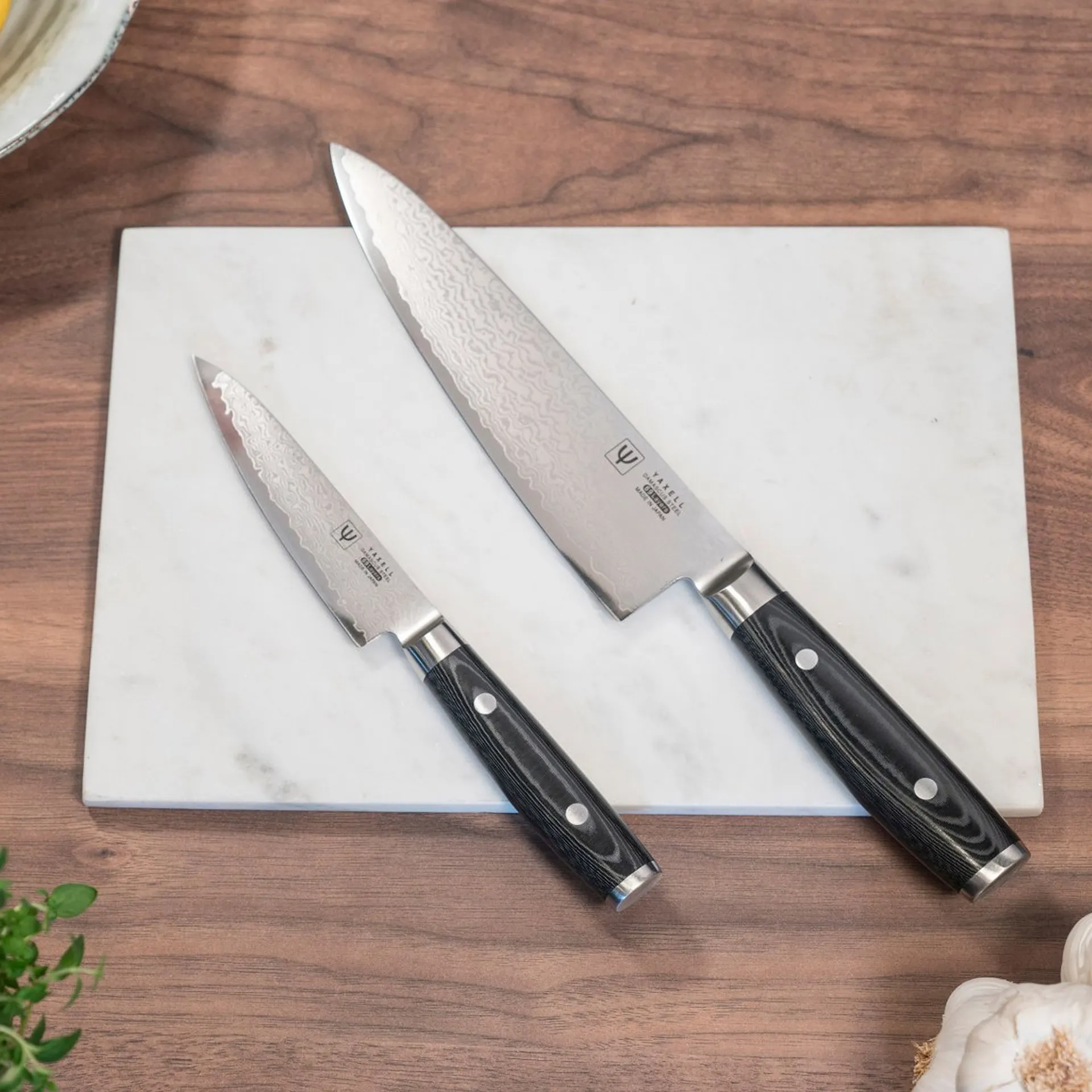 Yaxell Ran Sæt 2-delt Chef 20Cm &amp; Utility Kniv 12Cm - Yaxell - NO GA