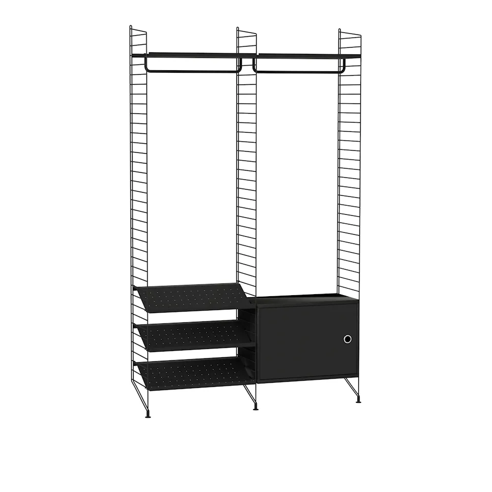 Hall shelving system S black