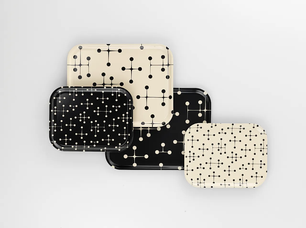 Classic Tray Dot Pattern Medium Reverse Dark