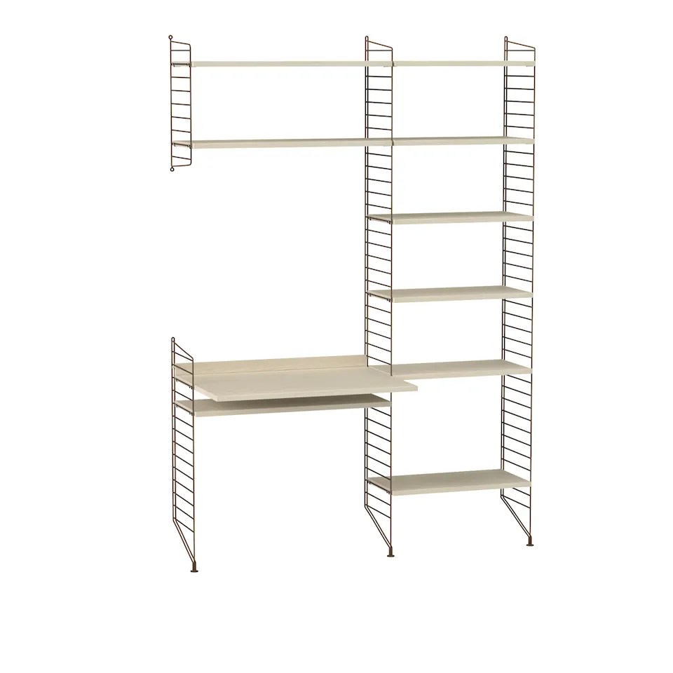 Office shelving system G ash/brown