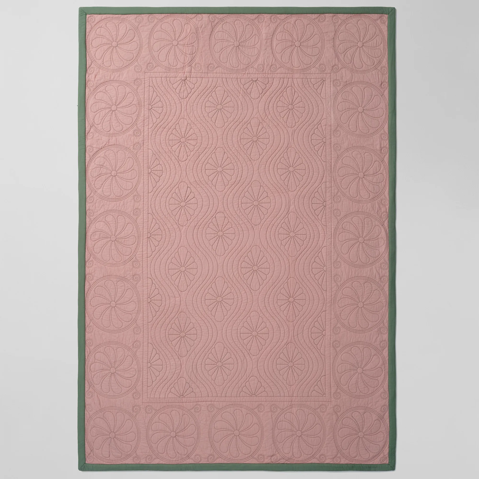 Durham Dew Green/Pink päiväpeitto - 6