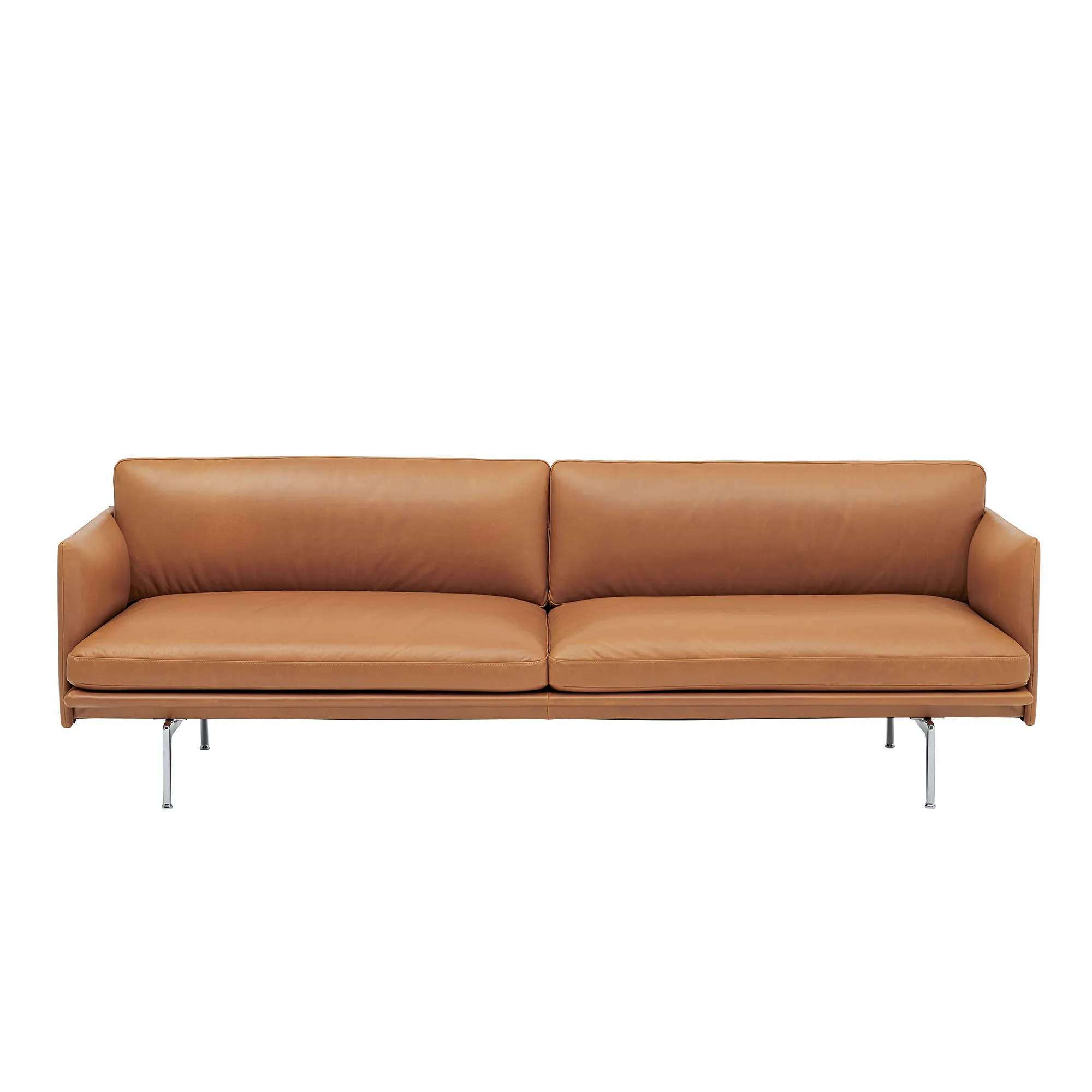Outline 3-Seater / Polished Aluminium Base - 1