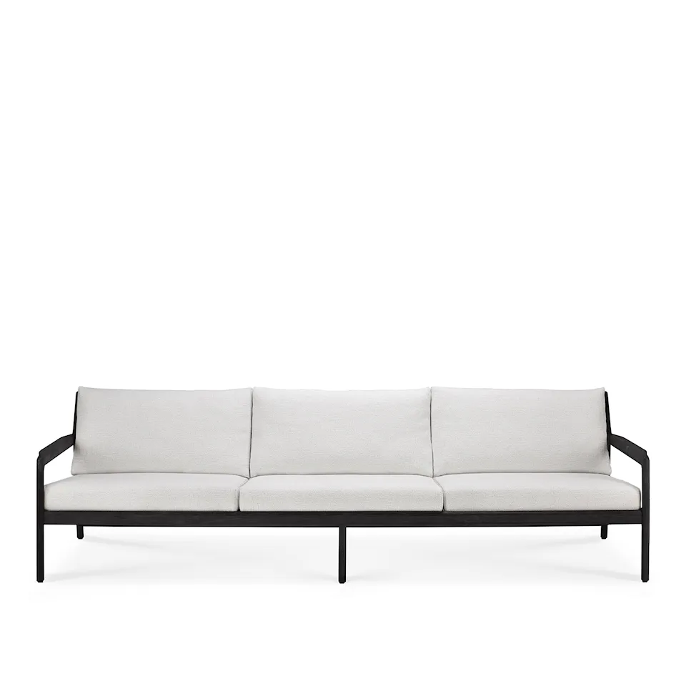 Jack Outdoor Sofa - Teak Black/Off White - 3 Seater