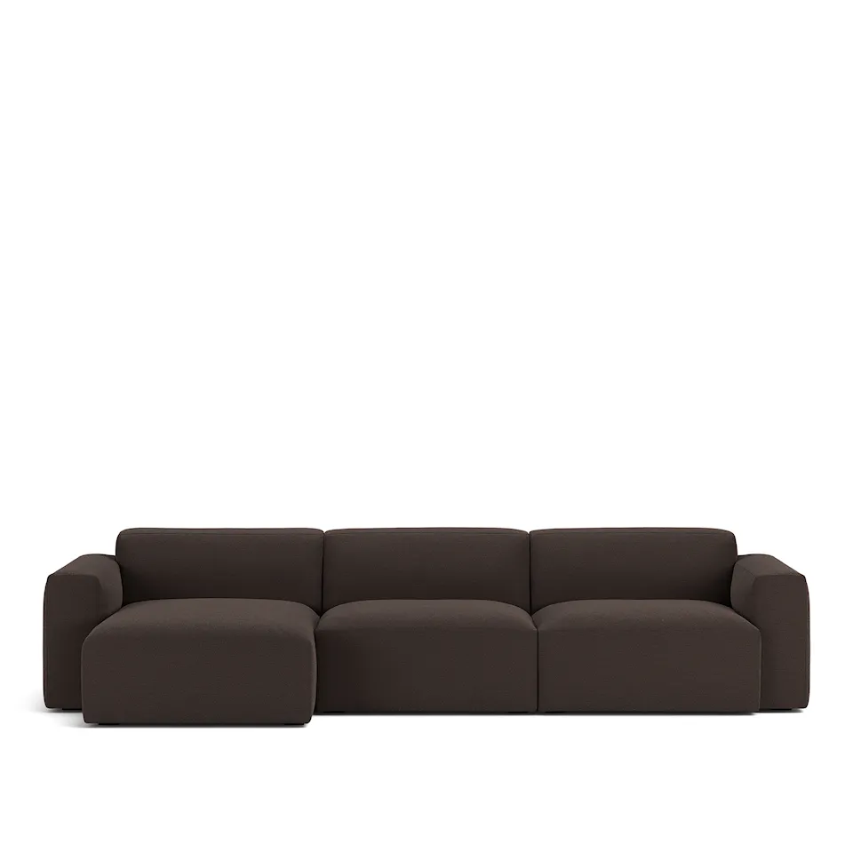 Brick 3-Seater Chaise Lounge Left
