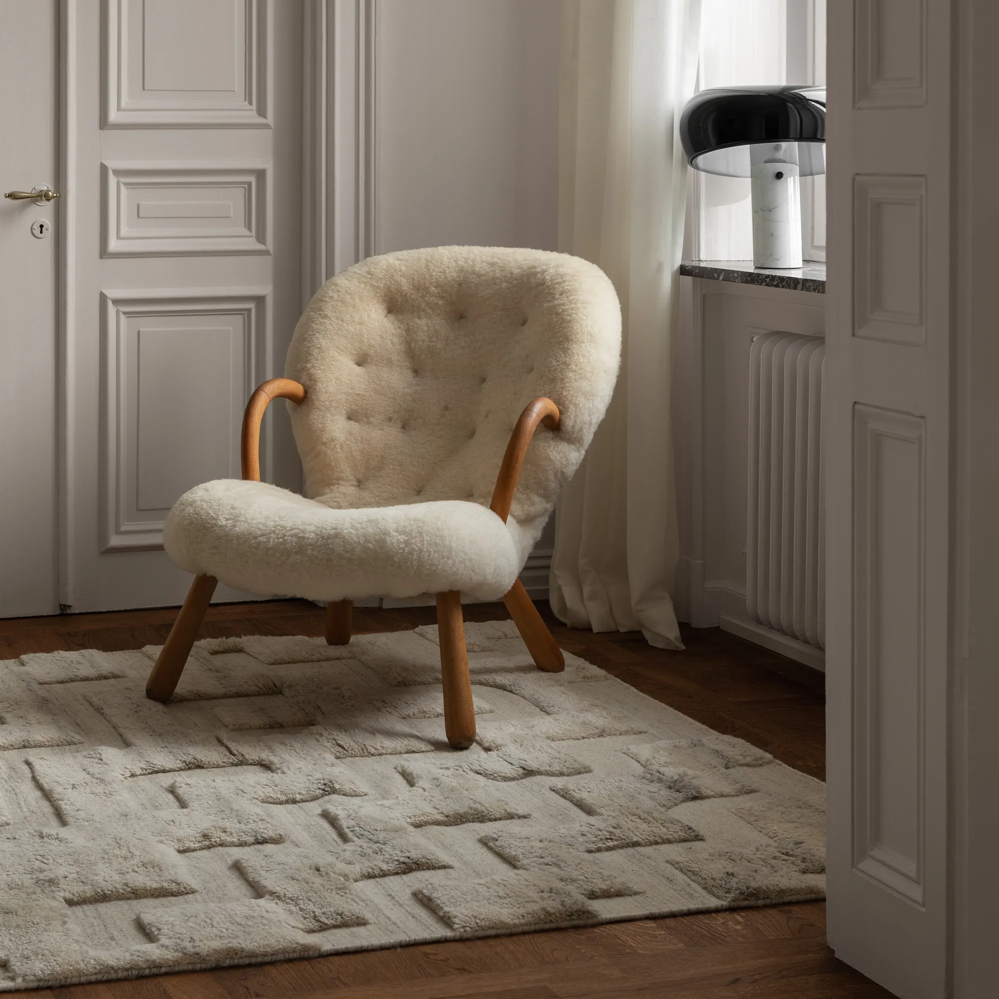 Boho Cream Mix Wool Rug