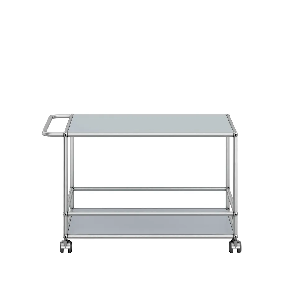 USM Haller 31 Serving Trolley, USM Matte Silver