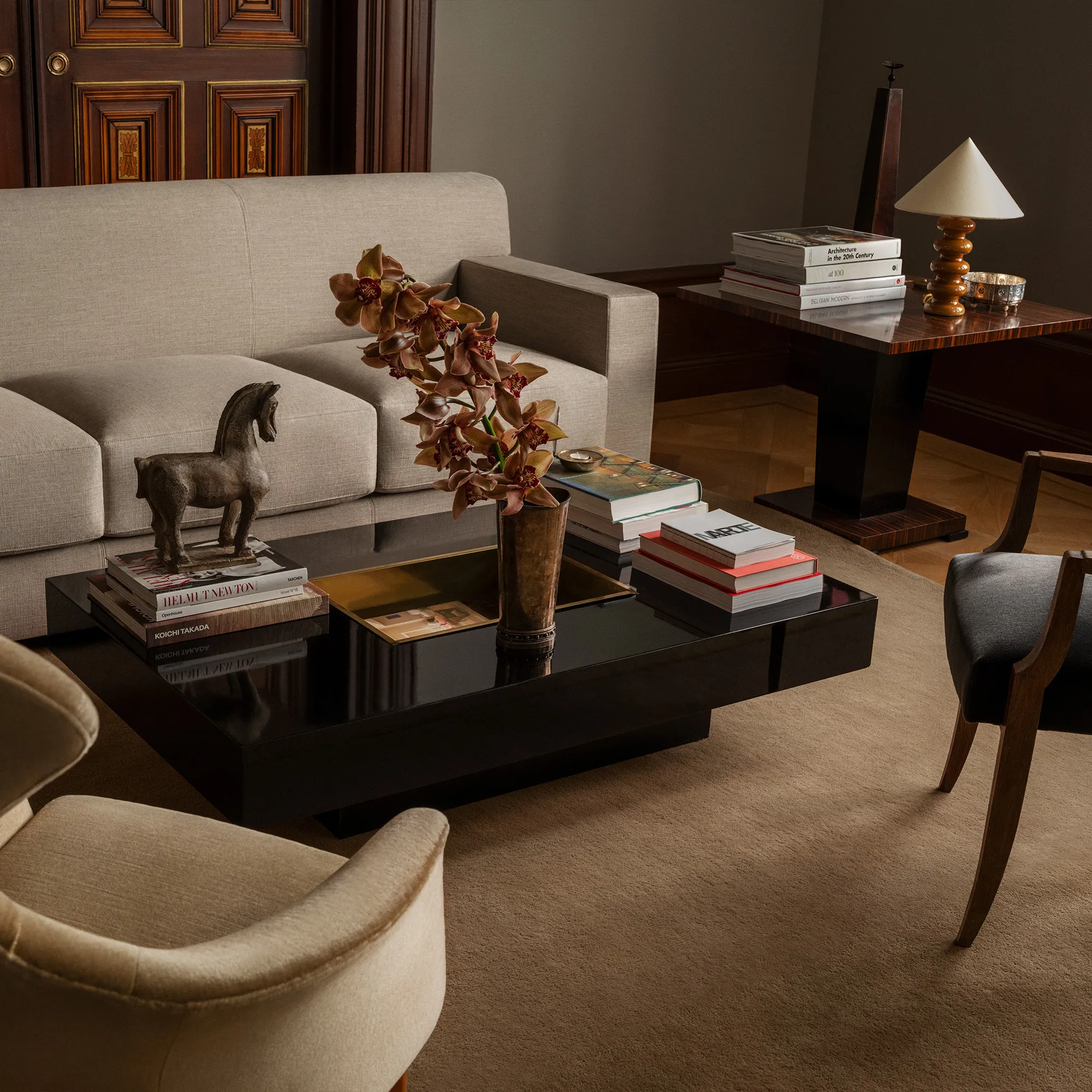 Origin Solid Shadow Beige Wool Rug - 3