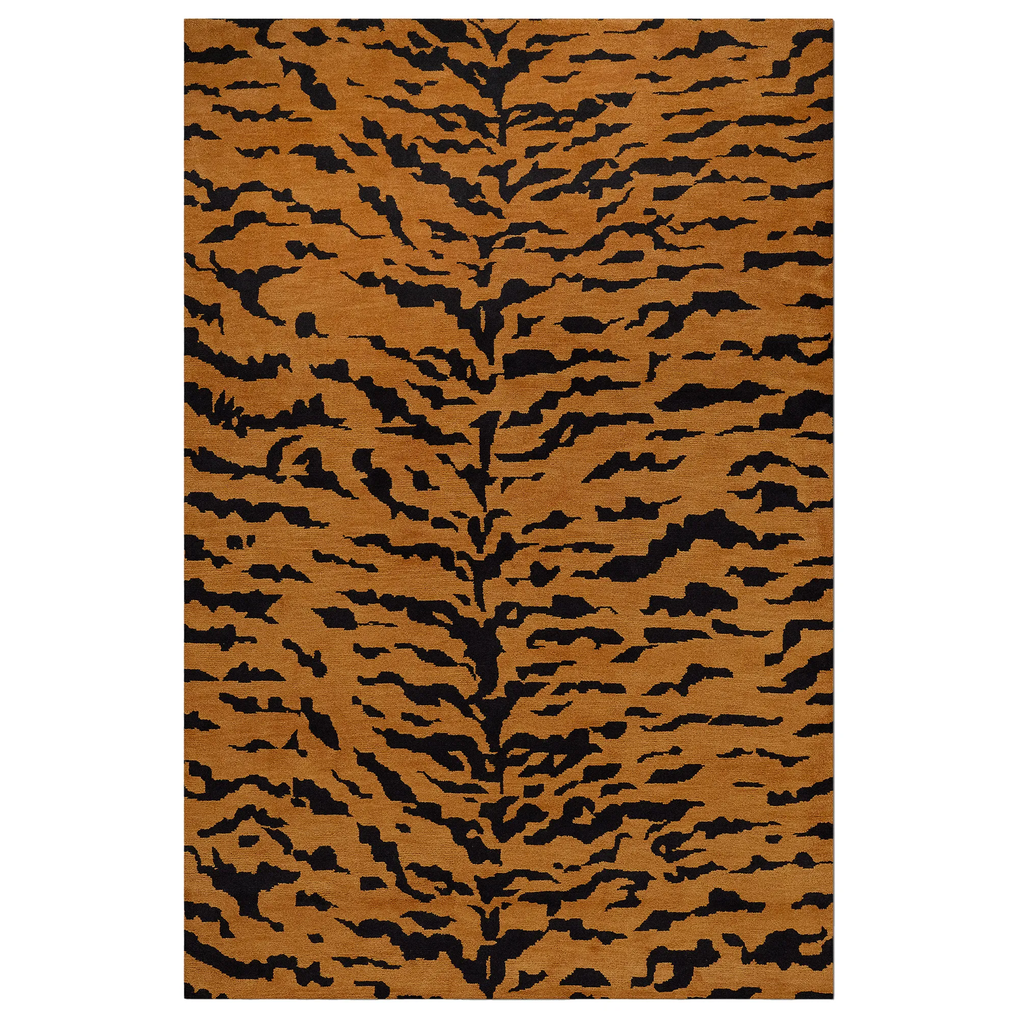 Tigris Rust/Black Wool Rug - 1