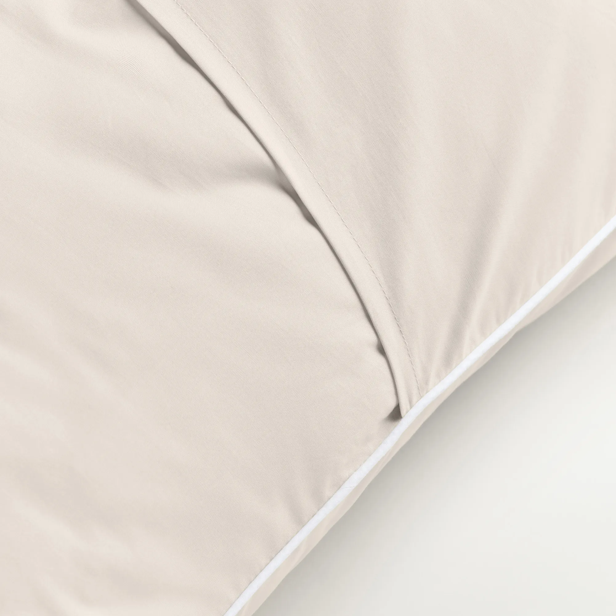 Percale Sand/White tyynyliinat 2 kpl - 6