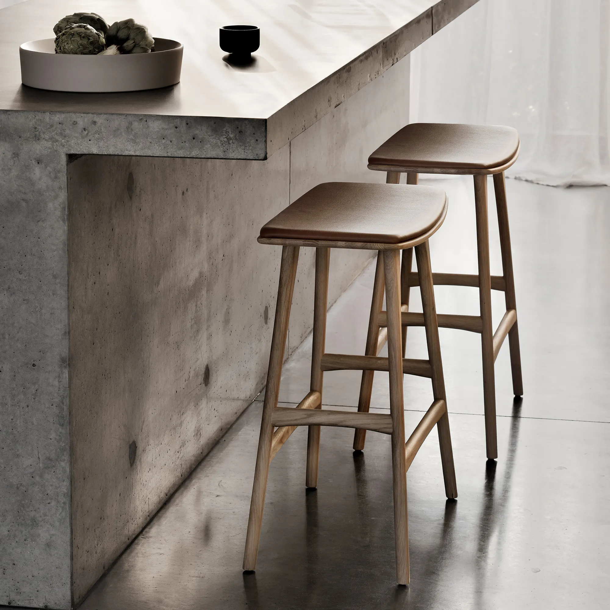 Osso Counter Stool - Upholstered - 2