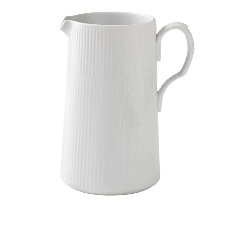 White Fluted Jug 1.6 L