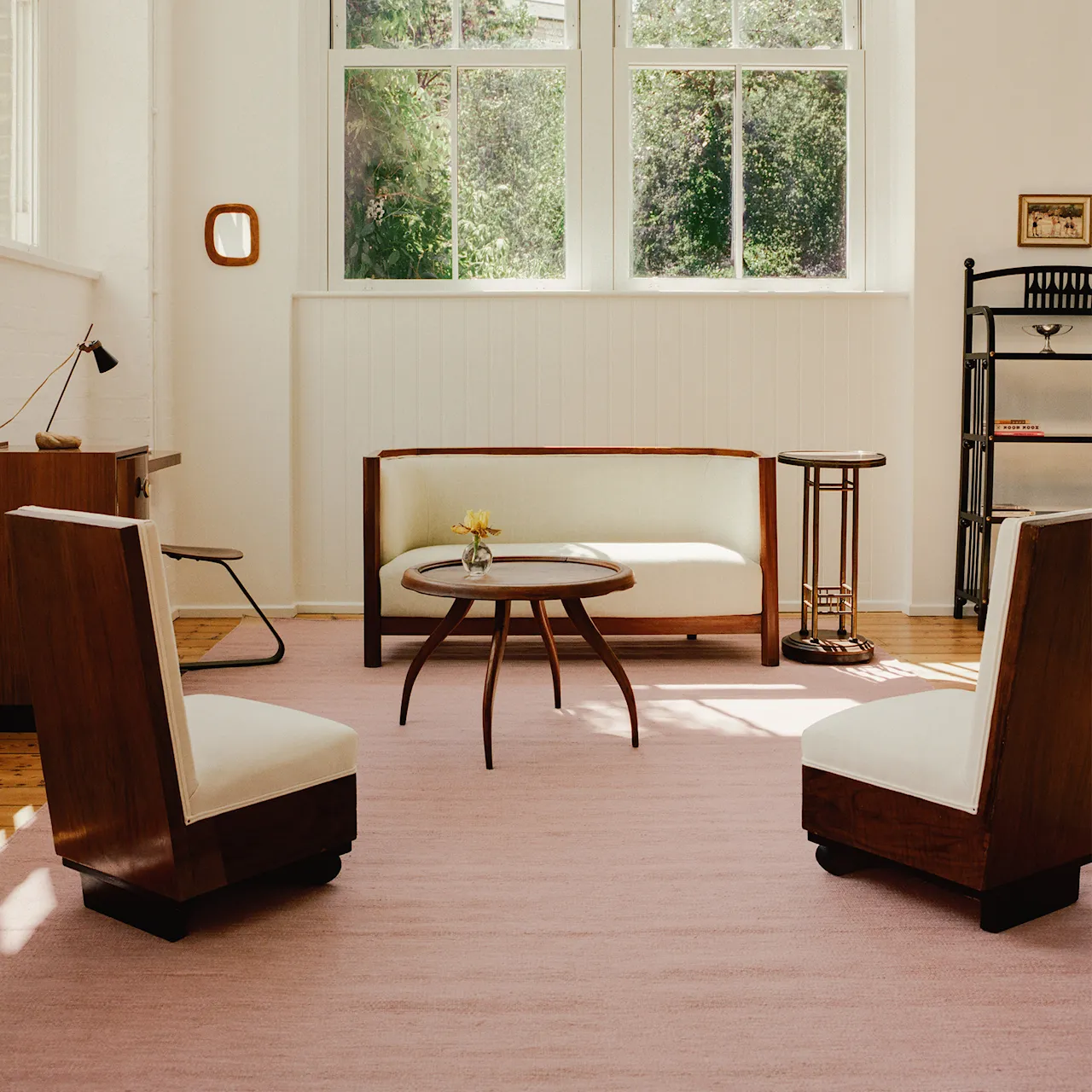 Tradition Solid Pink Wool Rug