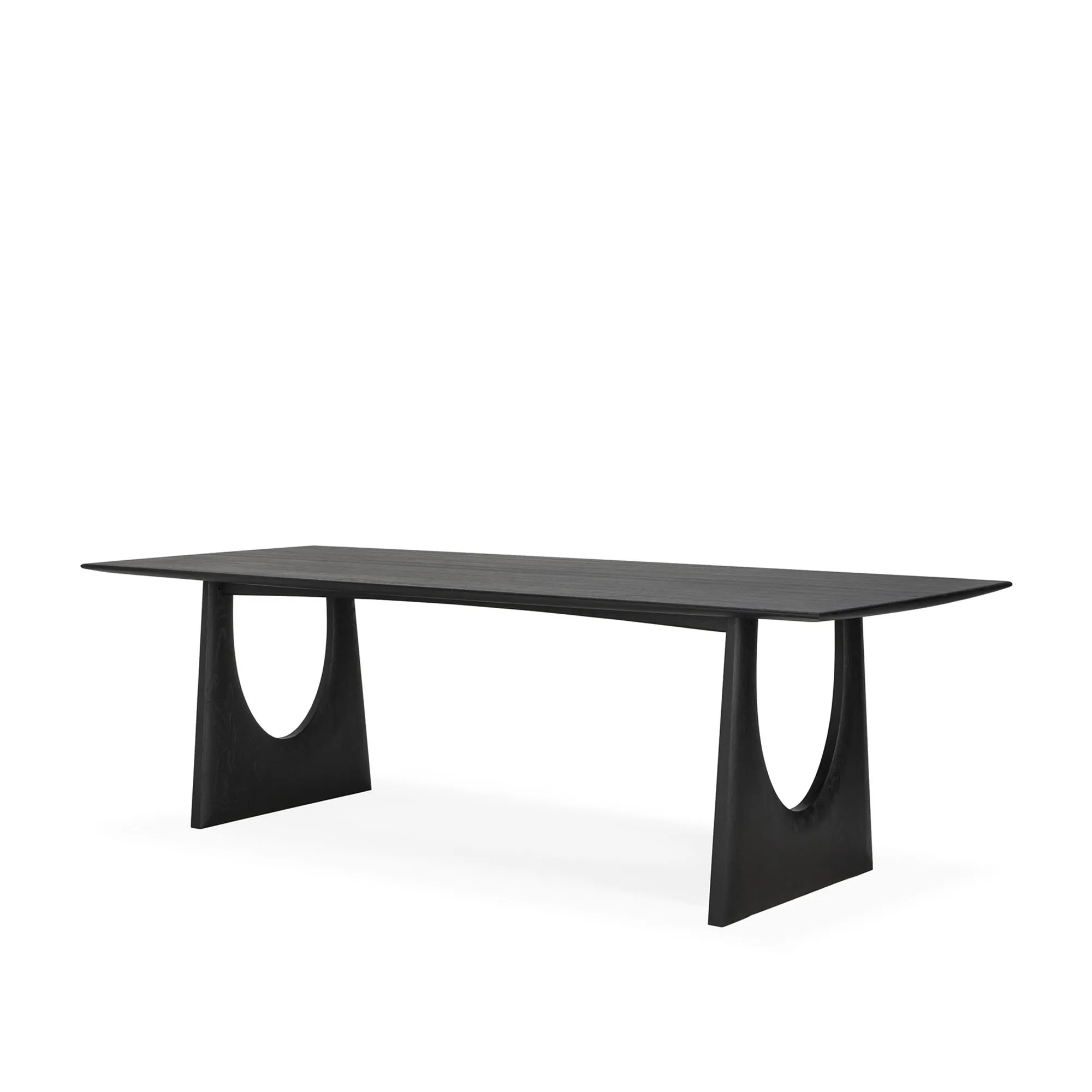 Geometric Dining Table Black Oak - 5