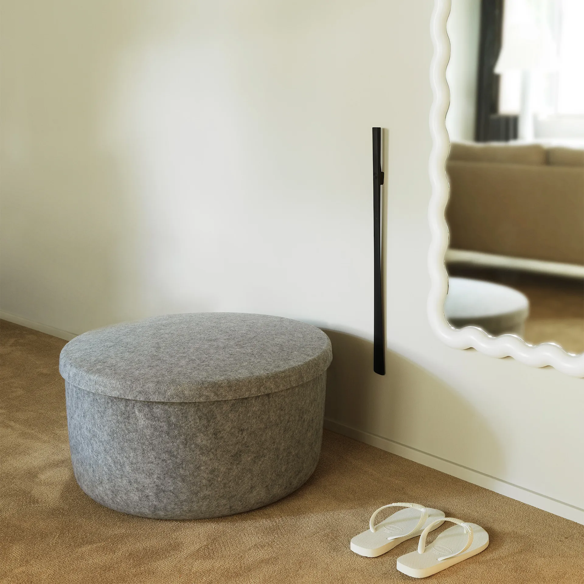 Hide Storage Pouf Large - Normann Copenhagen - NO GA