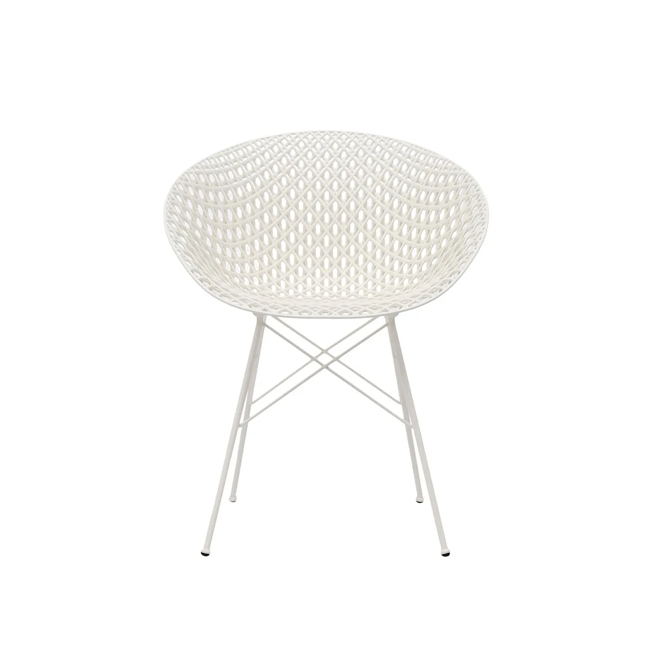 Smatrik Chair 4 Legs Outdoor White/White