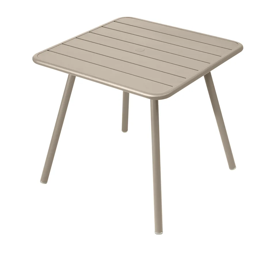 Luxembourg Four Leg Table 80 x 80 cm, Nutmeg