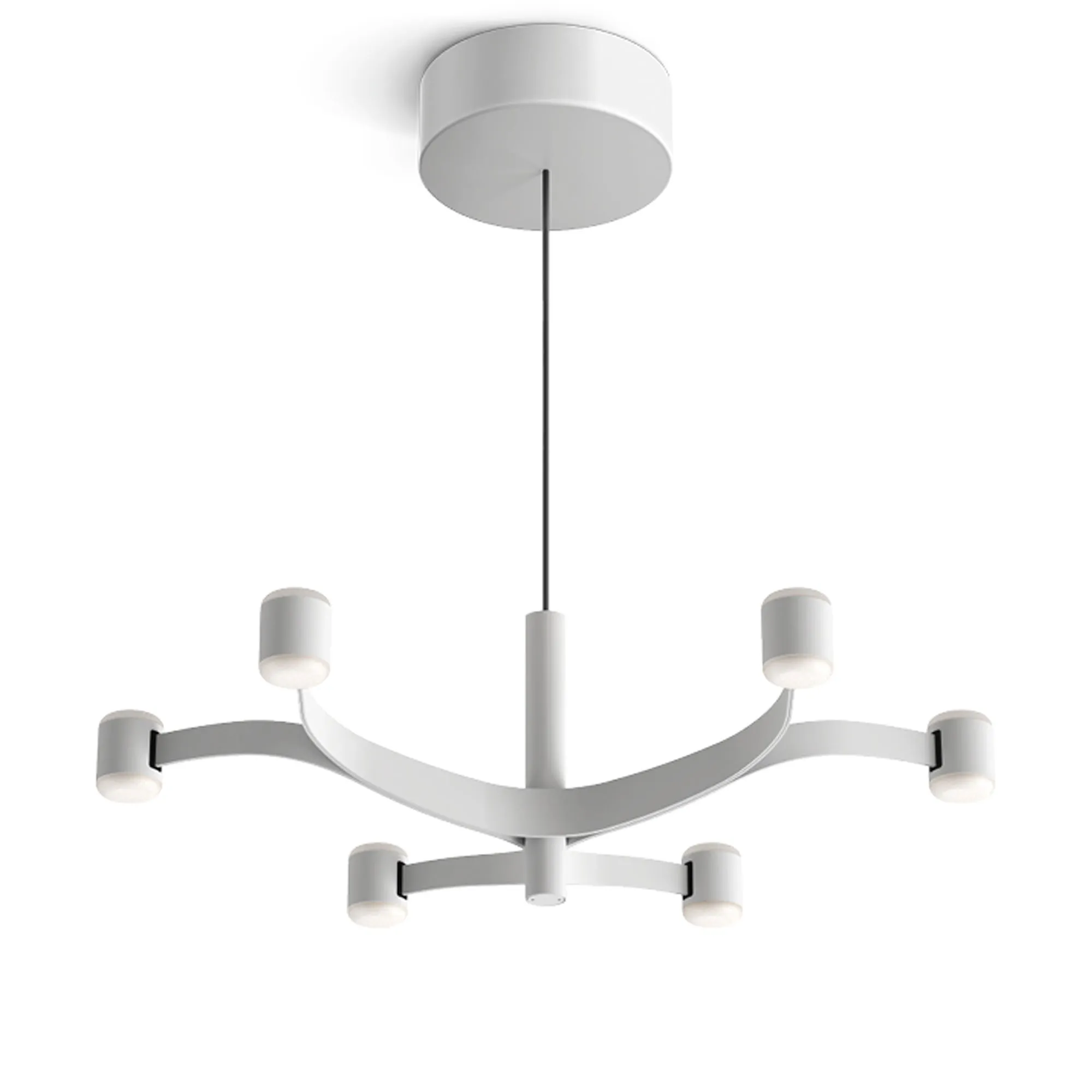Fronda 6 Phase-Cut chandelier - 1