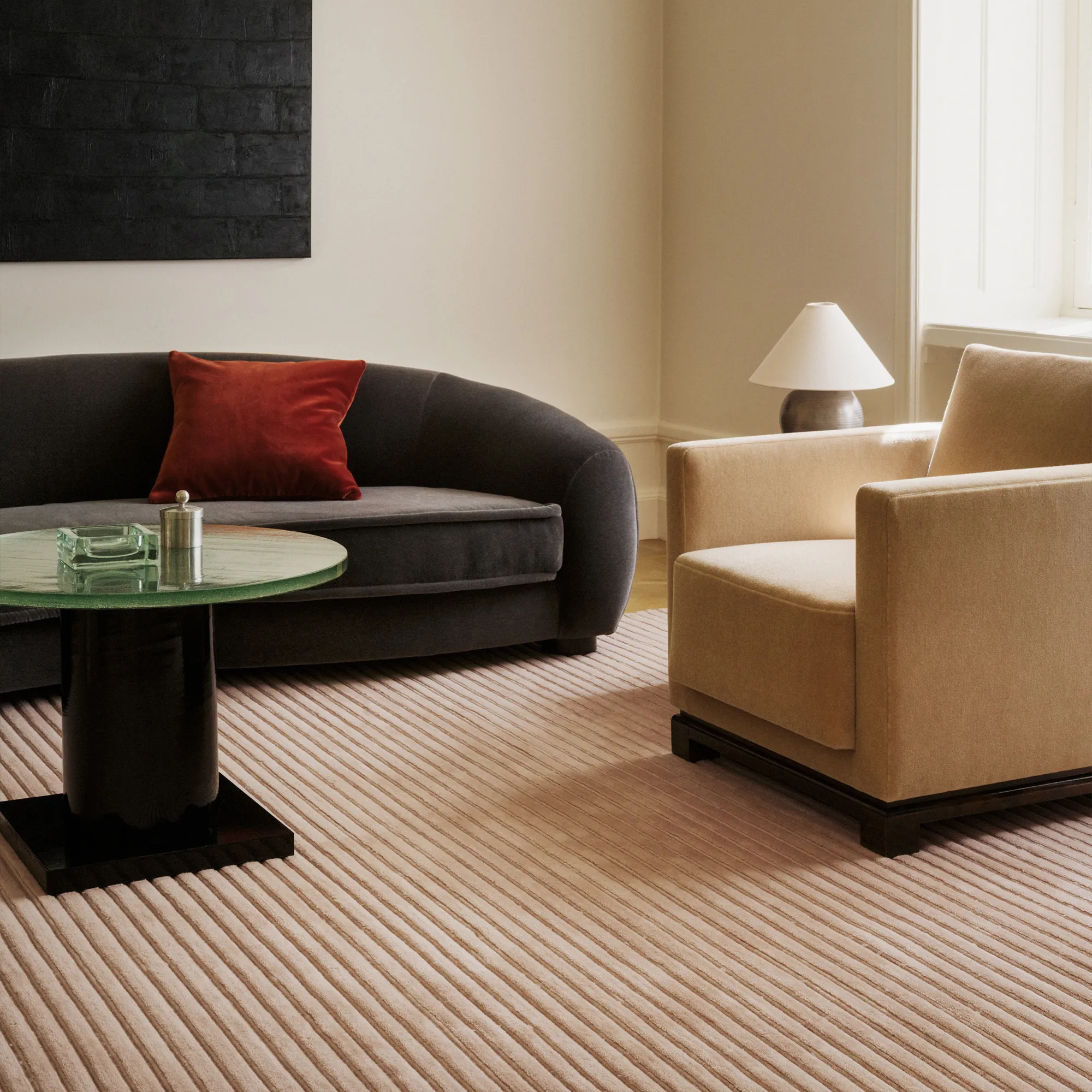 Park 02 Rose Wool Rug - 8