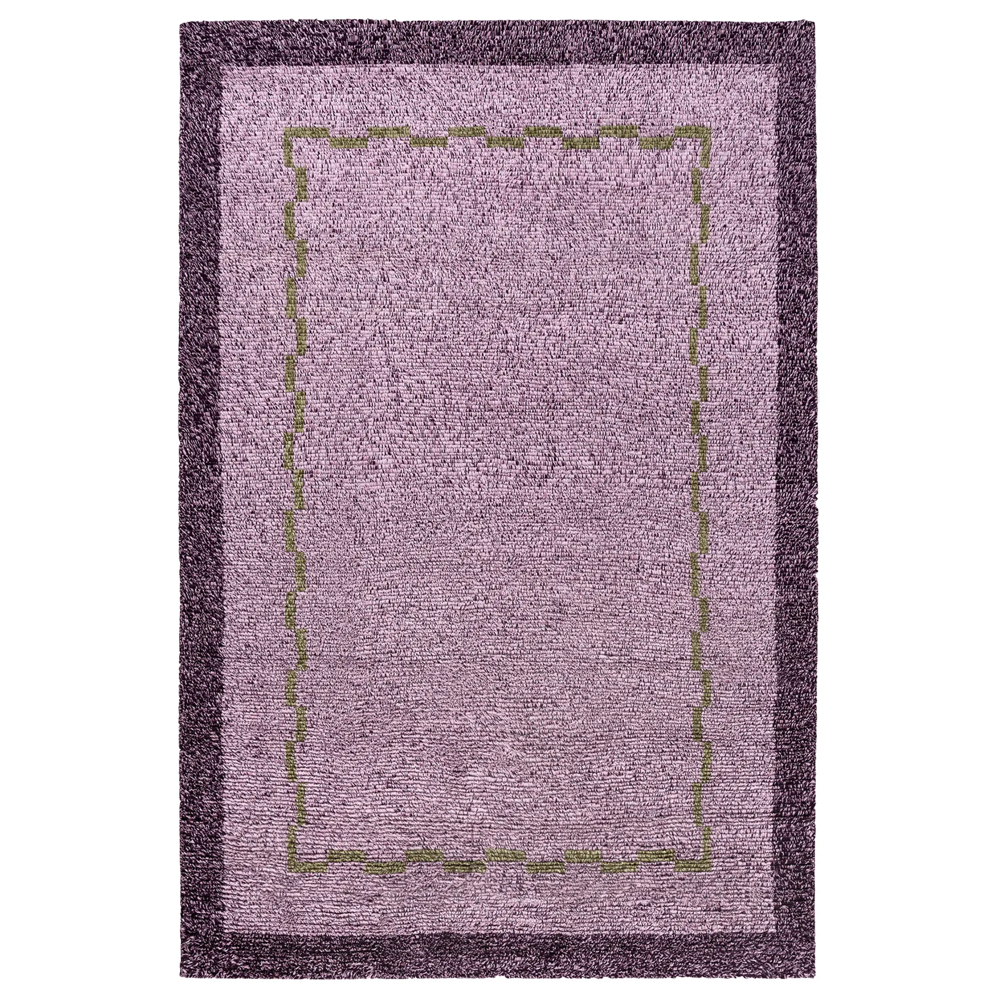 Ryya 01 Lilac Rya Rug - 1