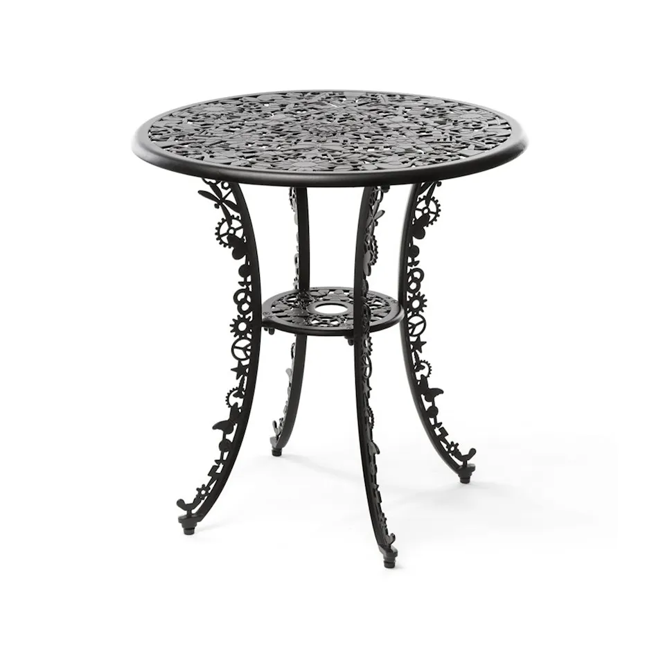 Aluminium Table Industry Collection Ø 70 cm H 74 cm - Black