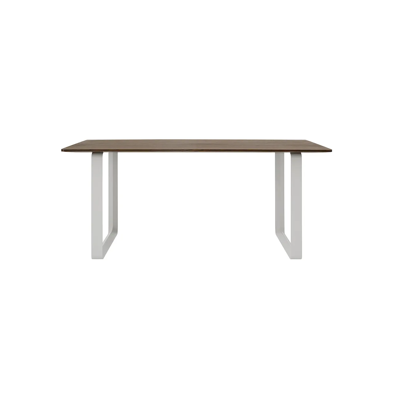 70/70 Table Solid Smoked Oak / Grey 170x85 cm