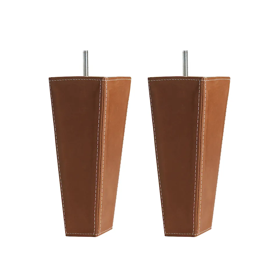 DUX Bed legs Conical Leather Dakota 24 2-pack