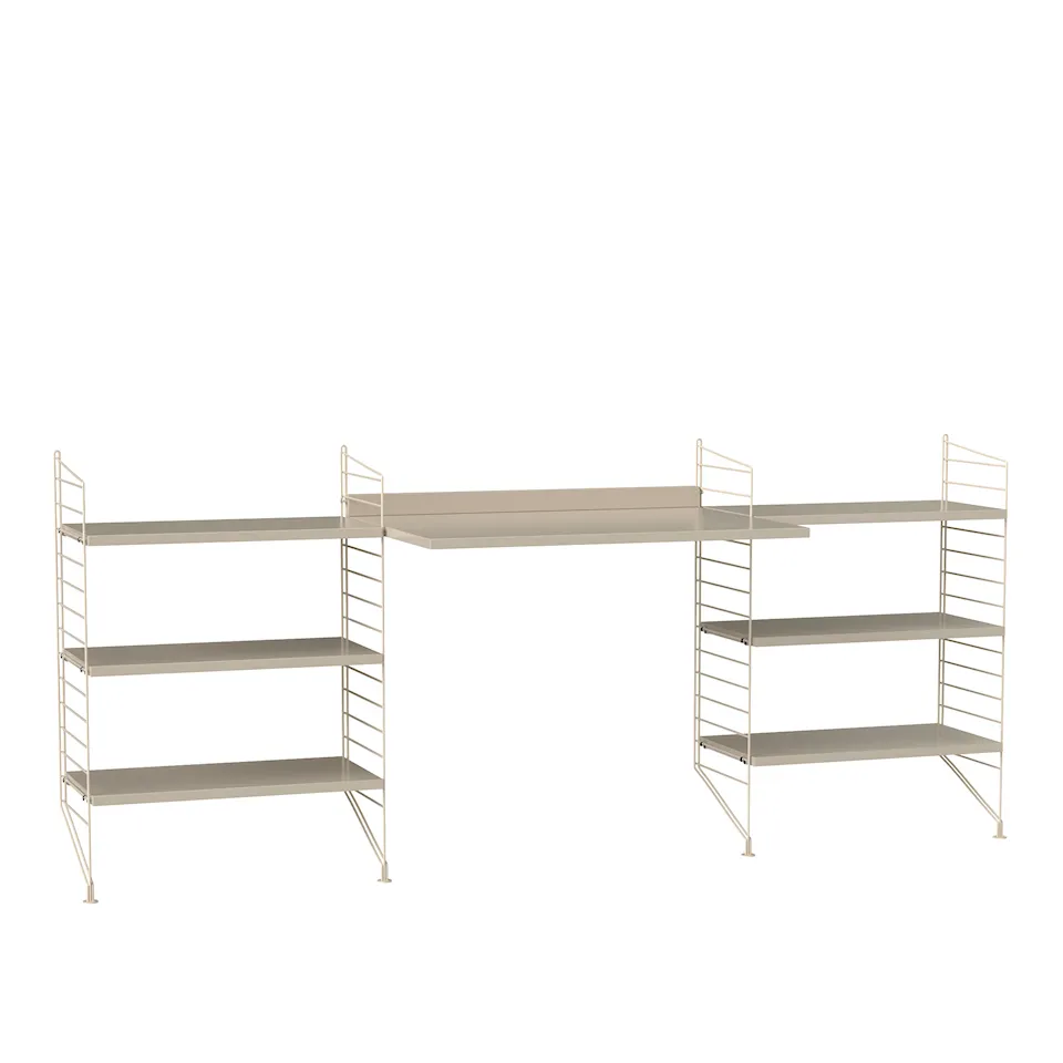 Kontor reolsystem D beige/beige