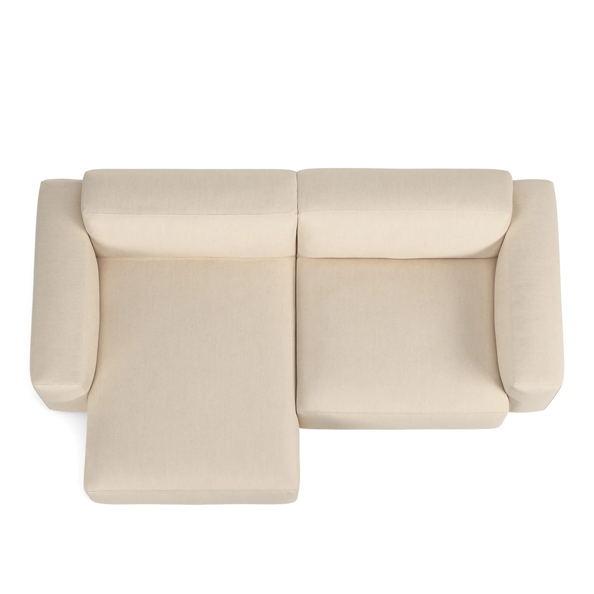 Brick 2-Seater Chaise Lounge Left - 8