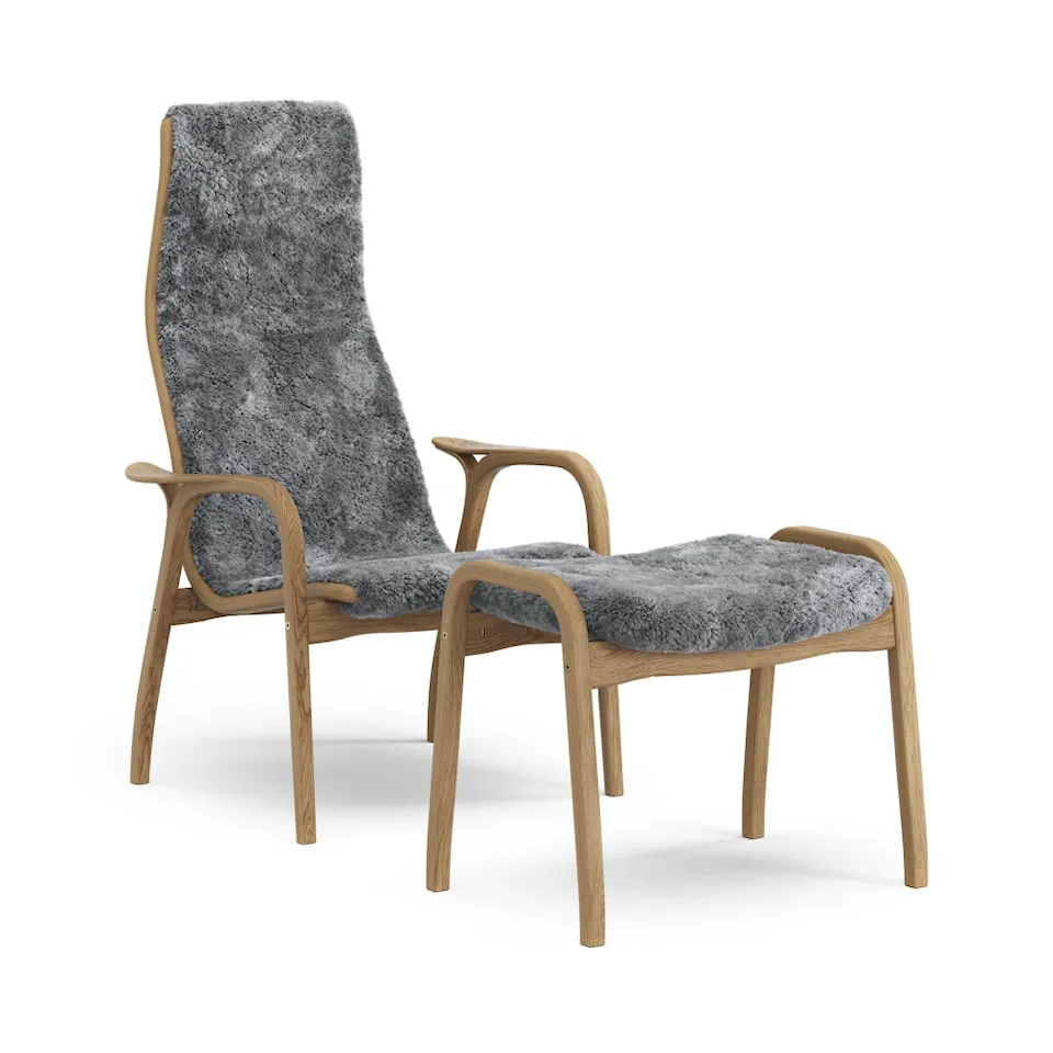 Lamino Armchair & Stool Oiled Oak