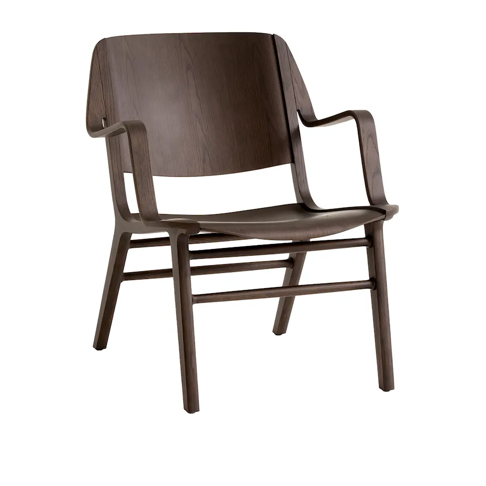 AX Lounge Chair HM11, w. Armrest, Dark Stained Oak