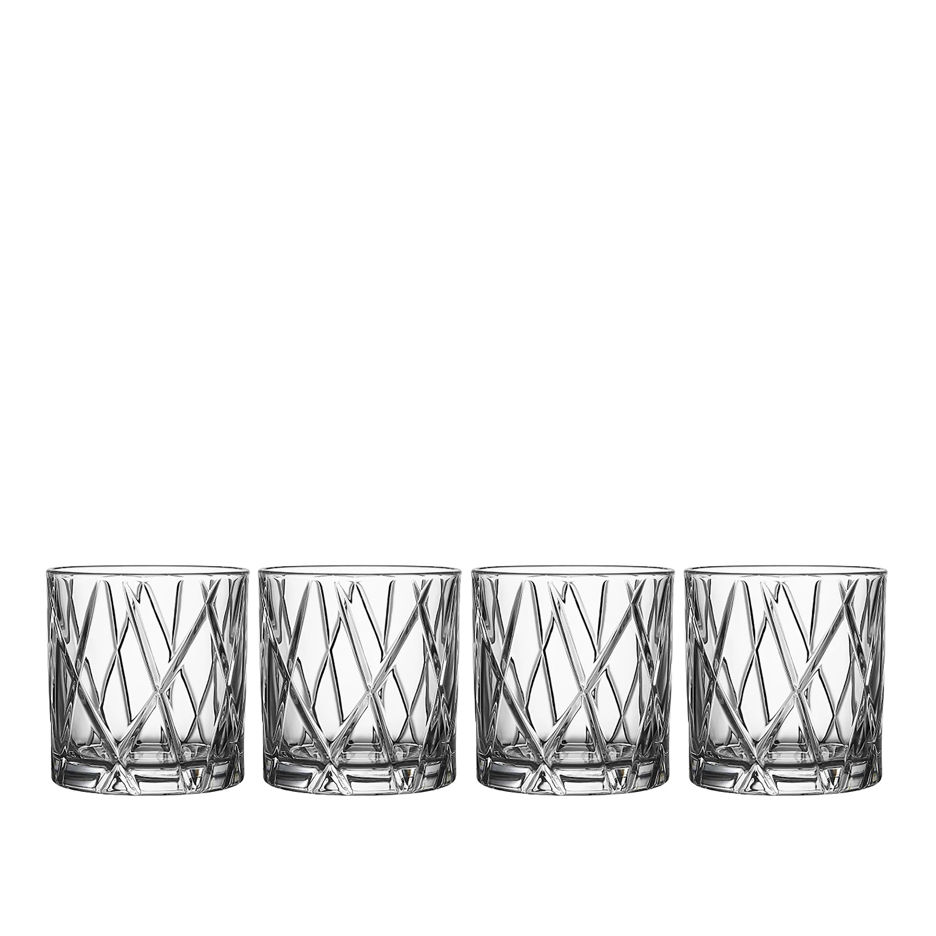 City Double Old Fashioned 34 cl - Set of 4 - Orrefors - NO GA