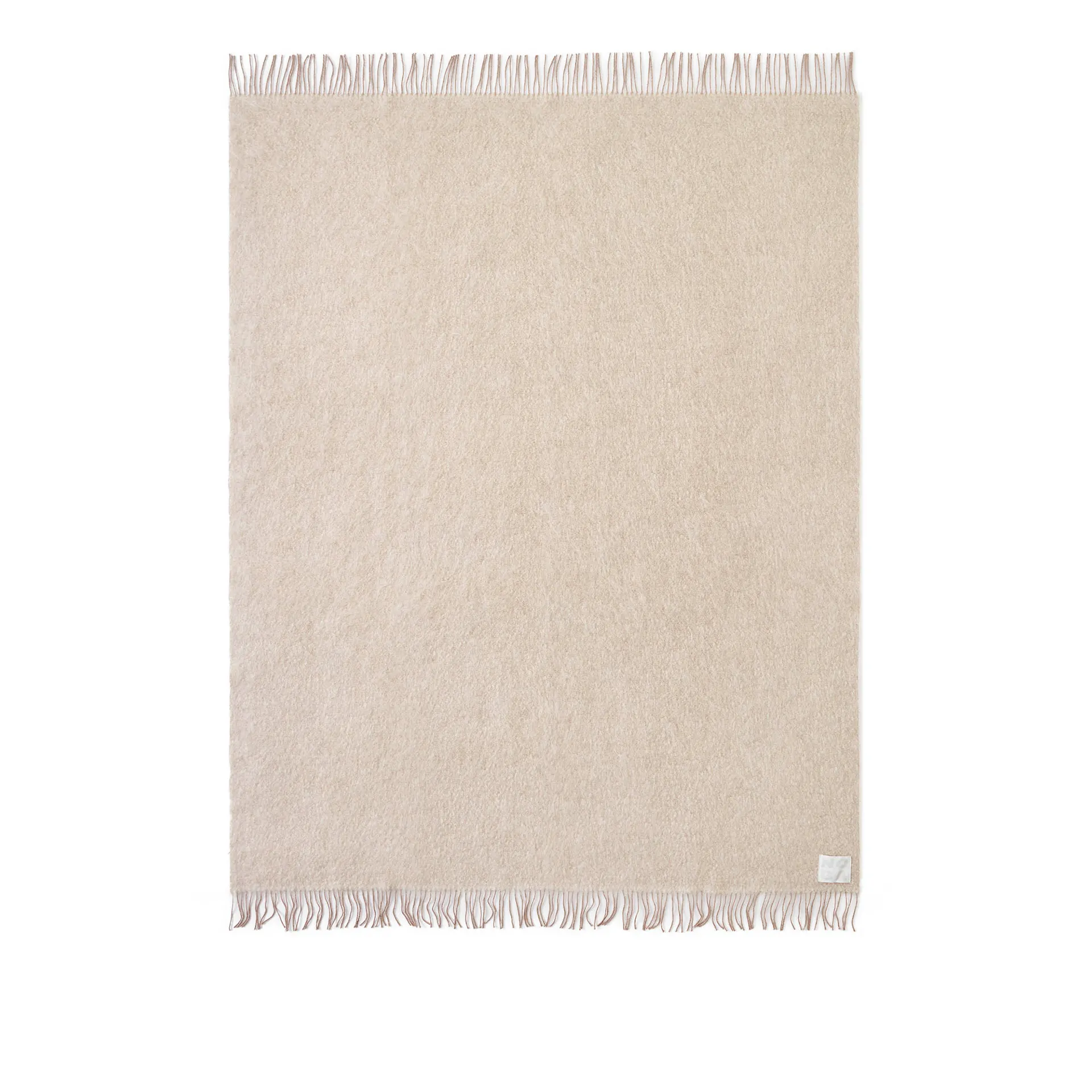 Merino Mohair Throw Ecru Beige - NO GA - NO GA