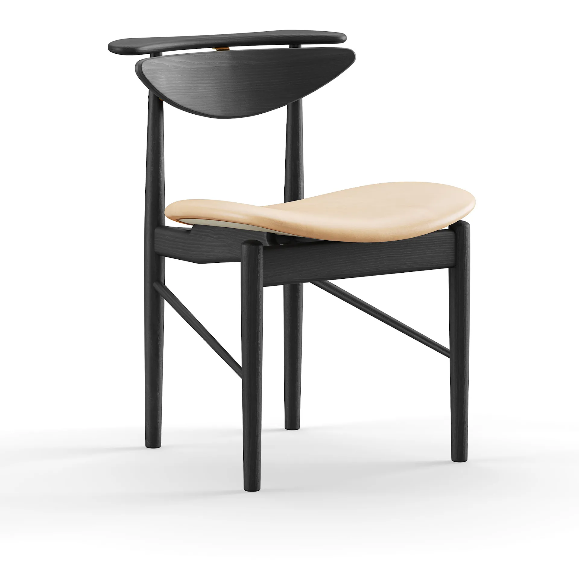 Reading Chair Black Painted oak - House of Finn Juhl - Finn Juhl - NO GA