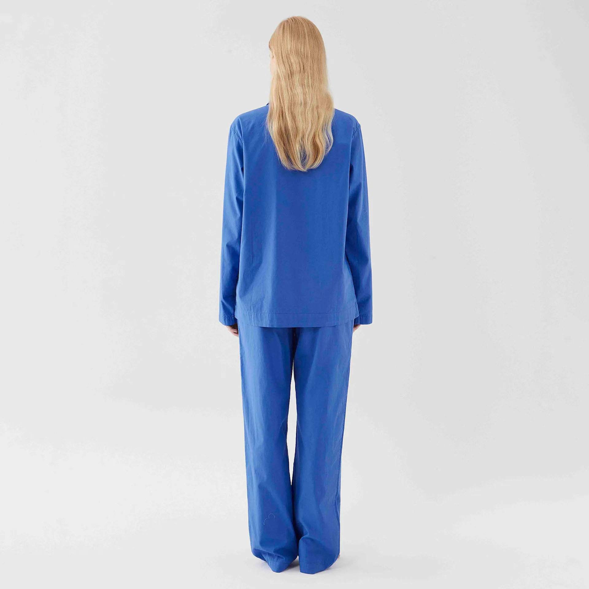 Poplin Sleepwear Pants Royal Blue - TEKLA - NO GA