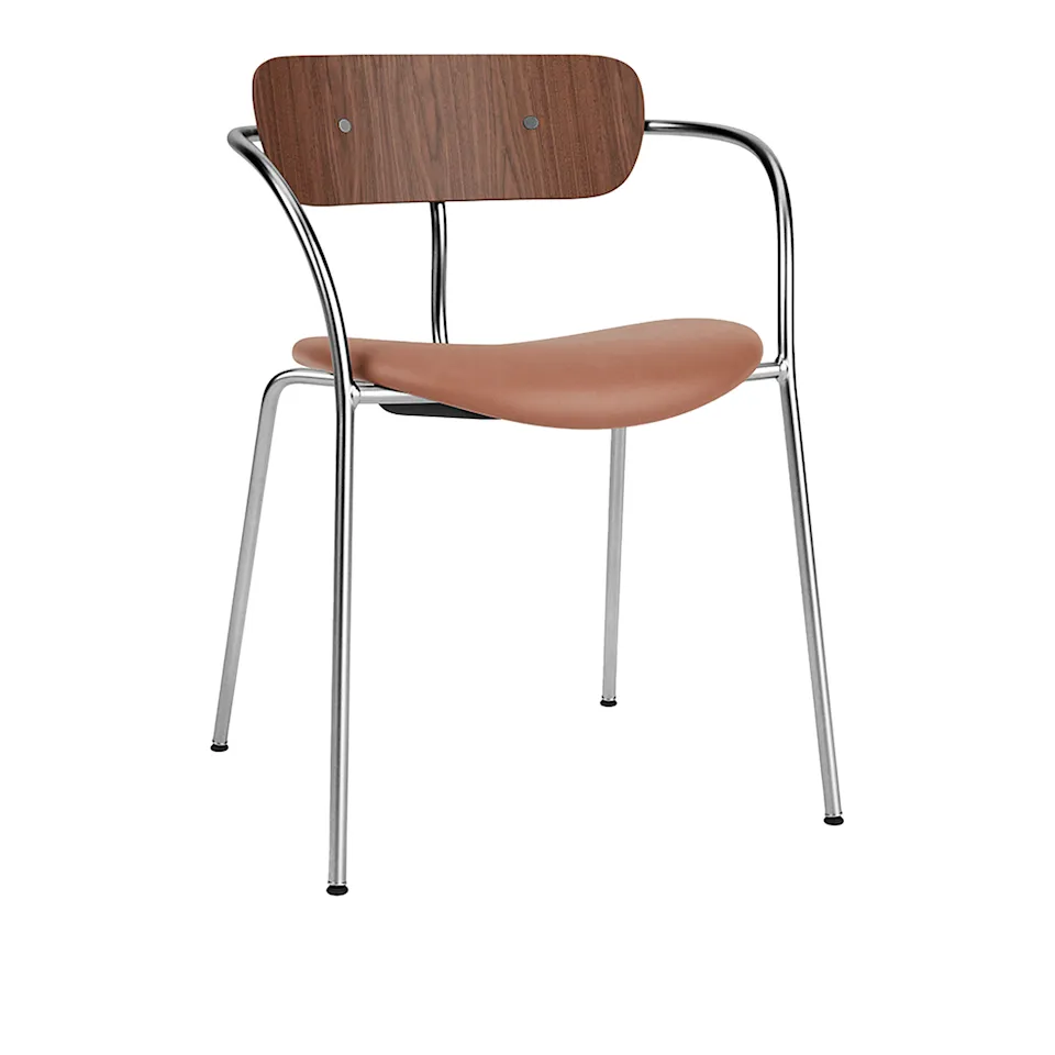 Pavilion Armchair AV4 seat upholstered chrome