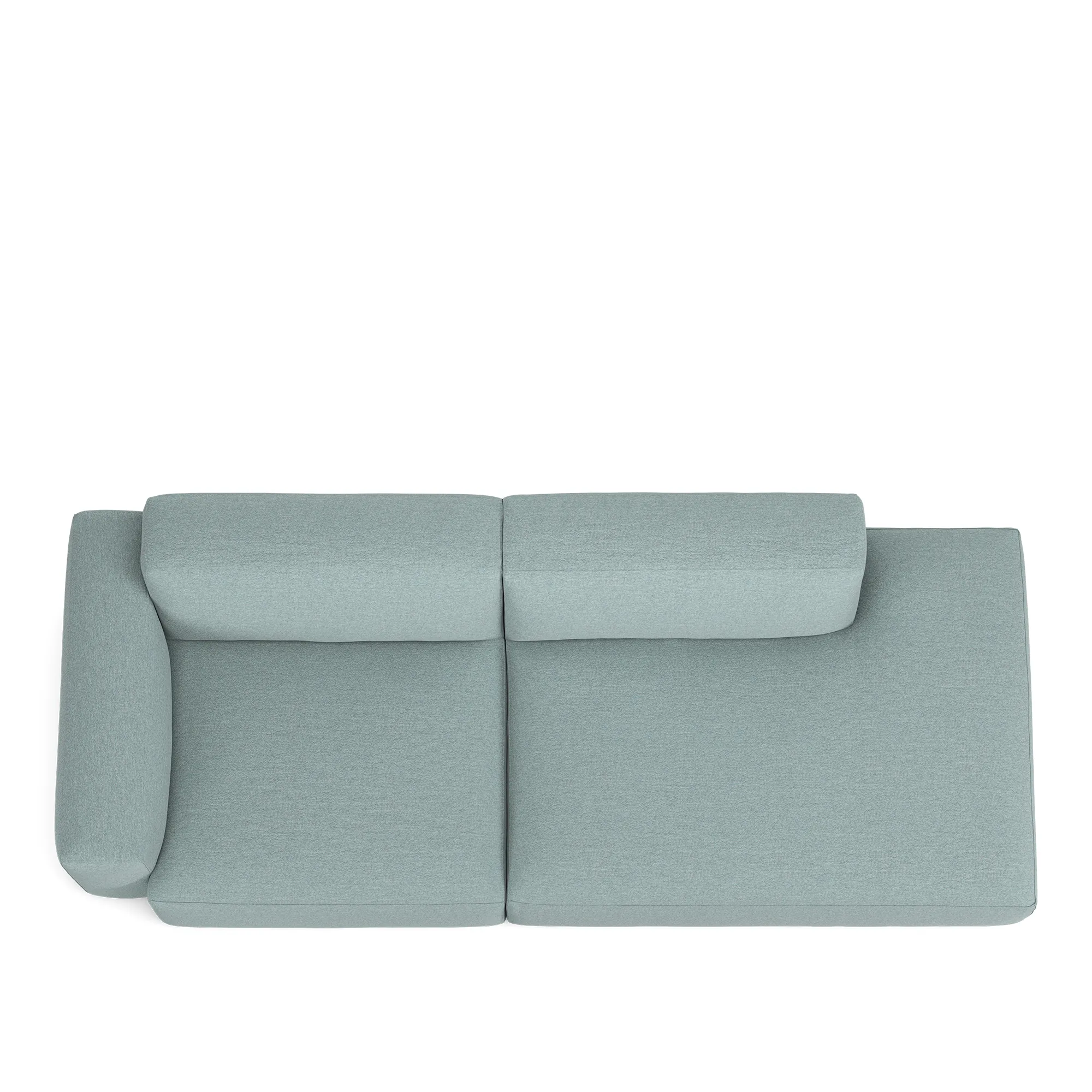 Brick 2-Seater Open End Right - 8