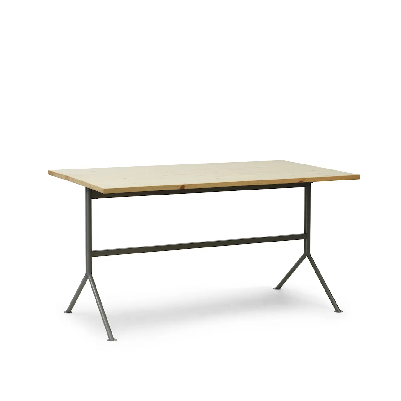 Kip Desk Grey Steel - Oak