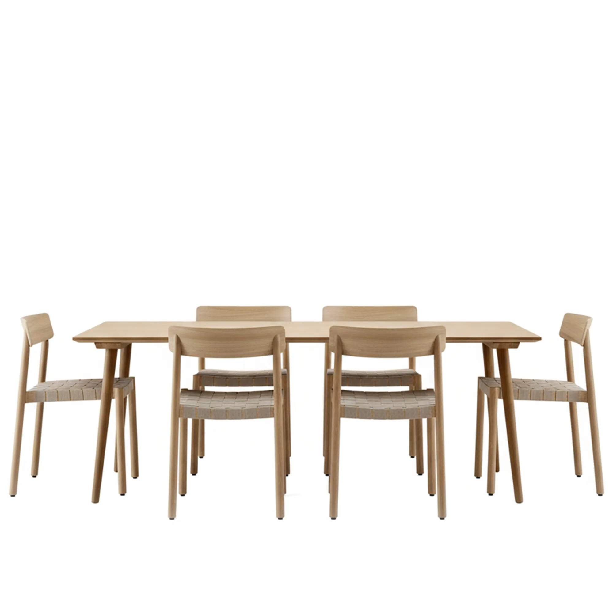 In Between dining table & Betty TK1 dining chairs in solid oak - 1