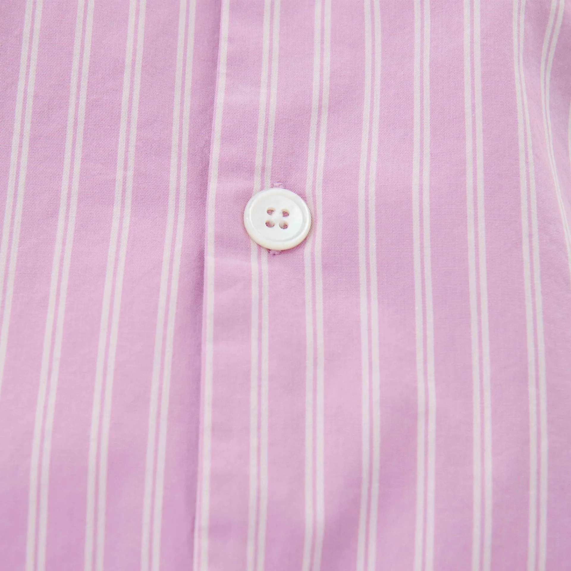 Poplin Pyjamas Shirt Purple Pink Stripes - TEKLA - NO GA