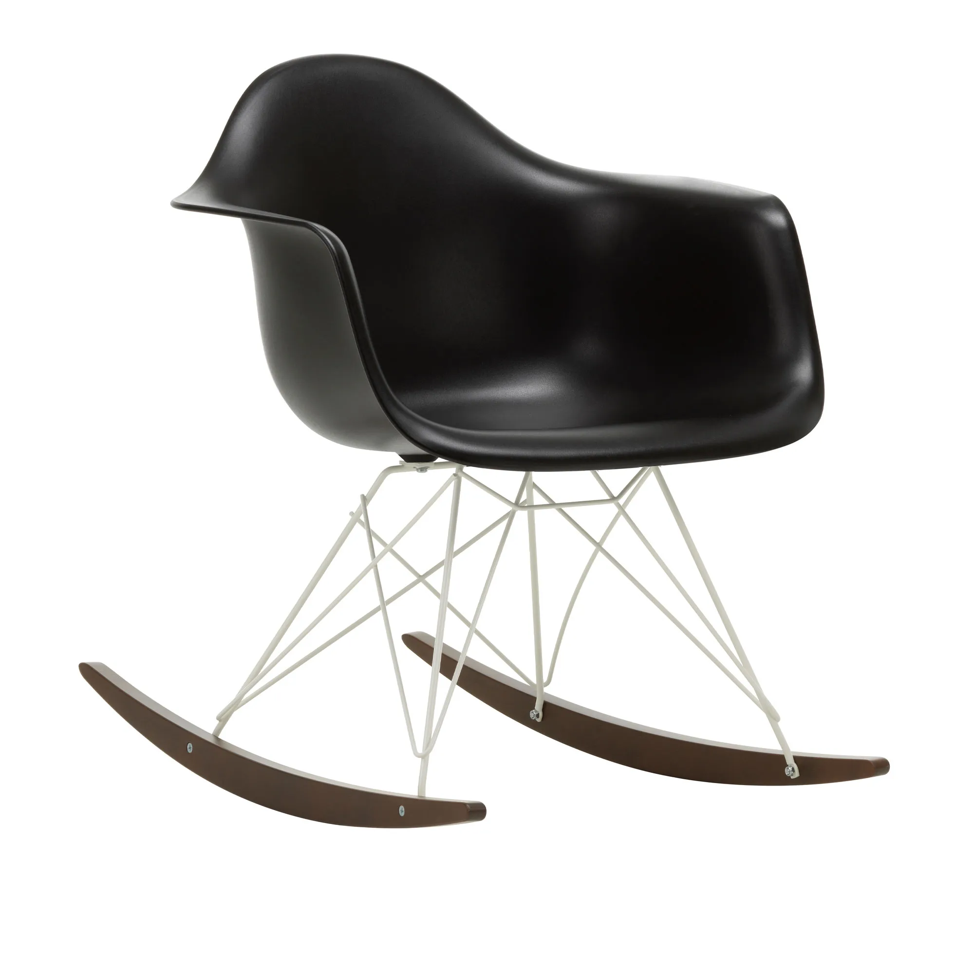 Eames RE Plastic Armchair RAR White/Dark Maple - 1