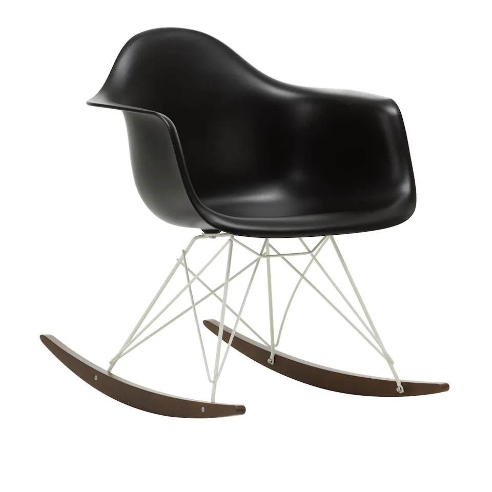 Eames RE Plastic Armchair RAR White/Dark Maple