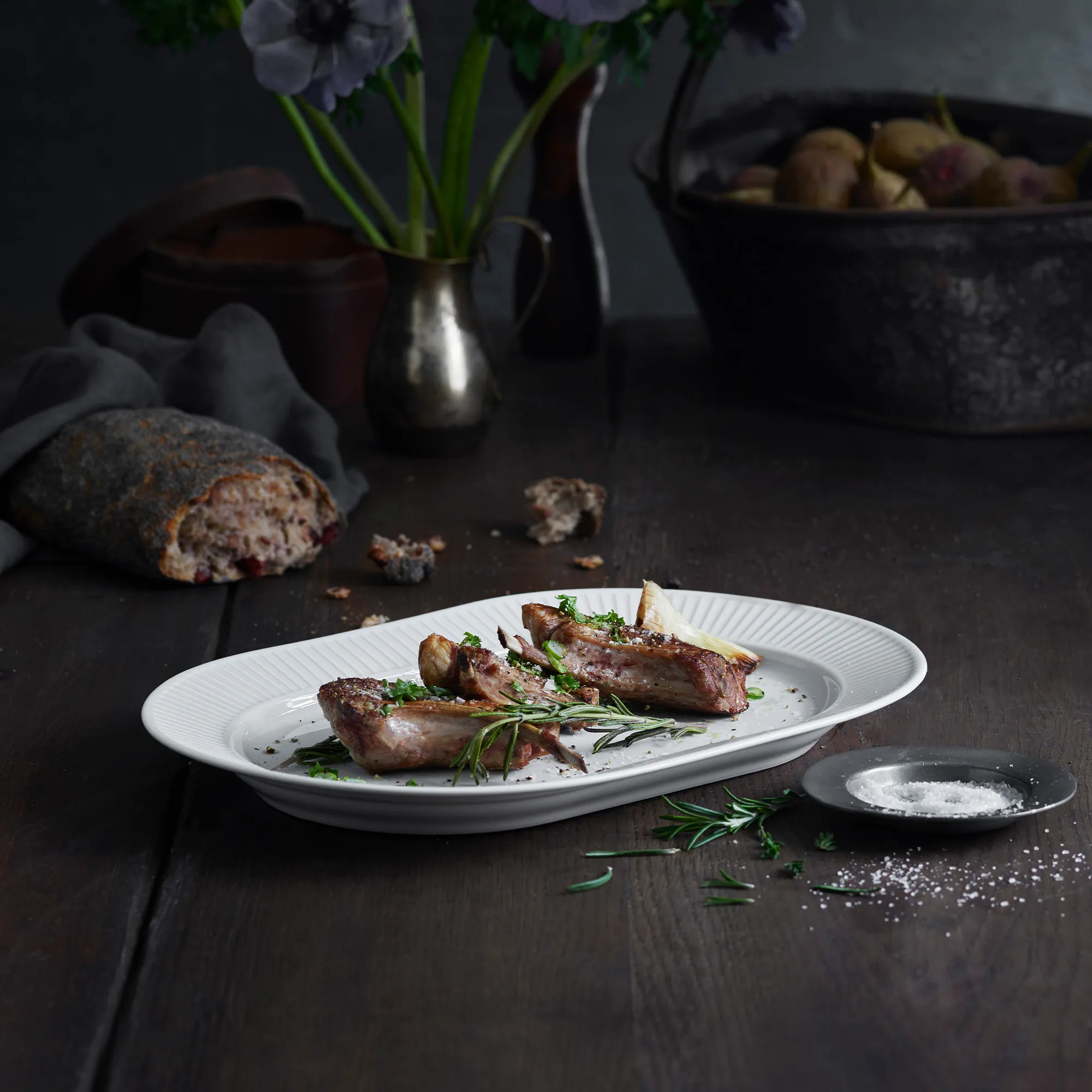 Plissé Oval Serving Dish - 2